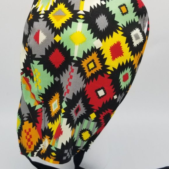 Western Style Southwestern Surgical Scrub Cap - Picture 7 of 8